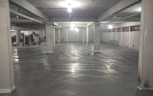 Piso de concreto resistente