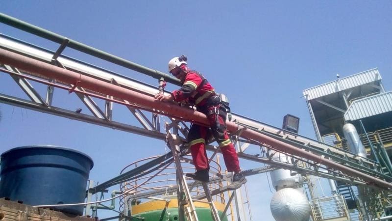 Instalação de spda para raios