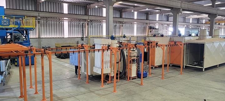 Estufa industrial para linhas automáticas de pintura Maxitherm