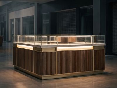 Construção de quiosque para shopping